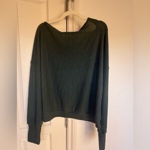 Women's Green long sleeve shirt